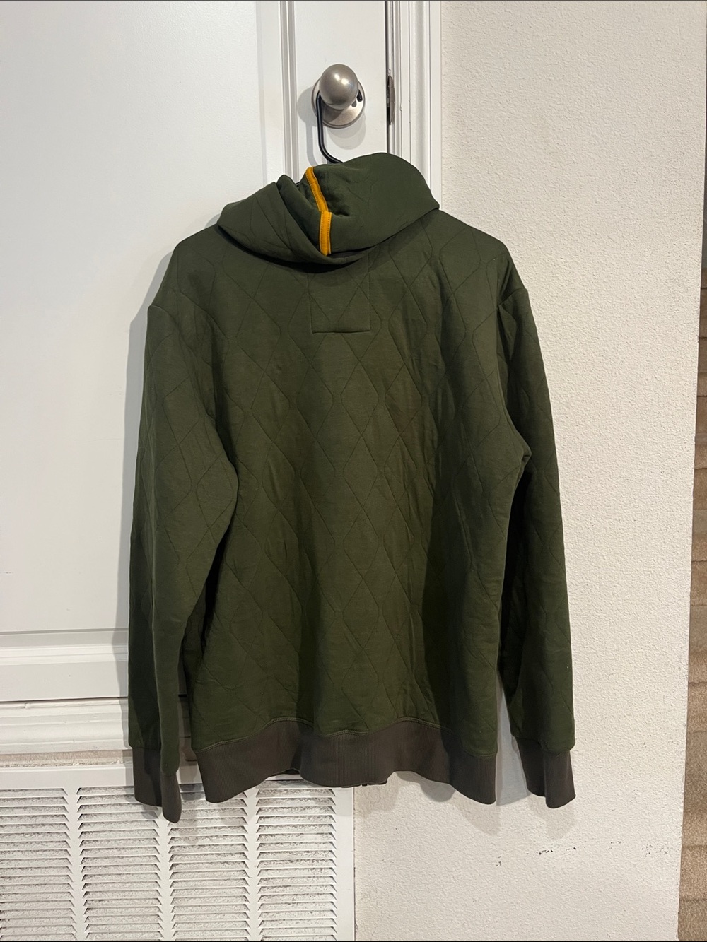 G-Star Olive Green Quilted Zip Hoodie - Picture 3 of 3